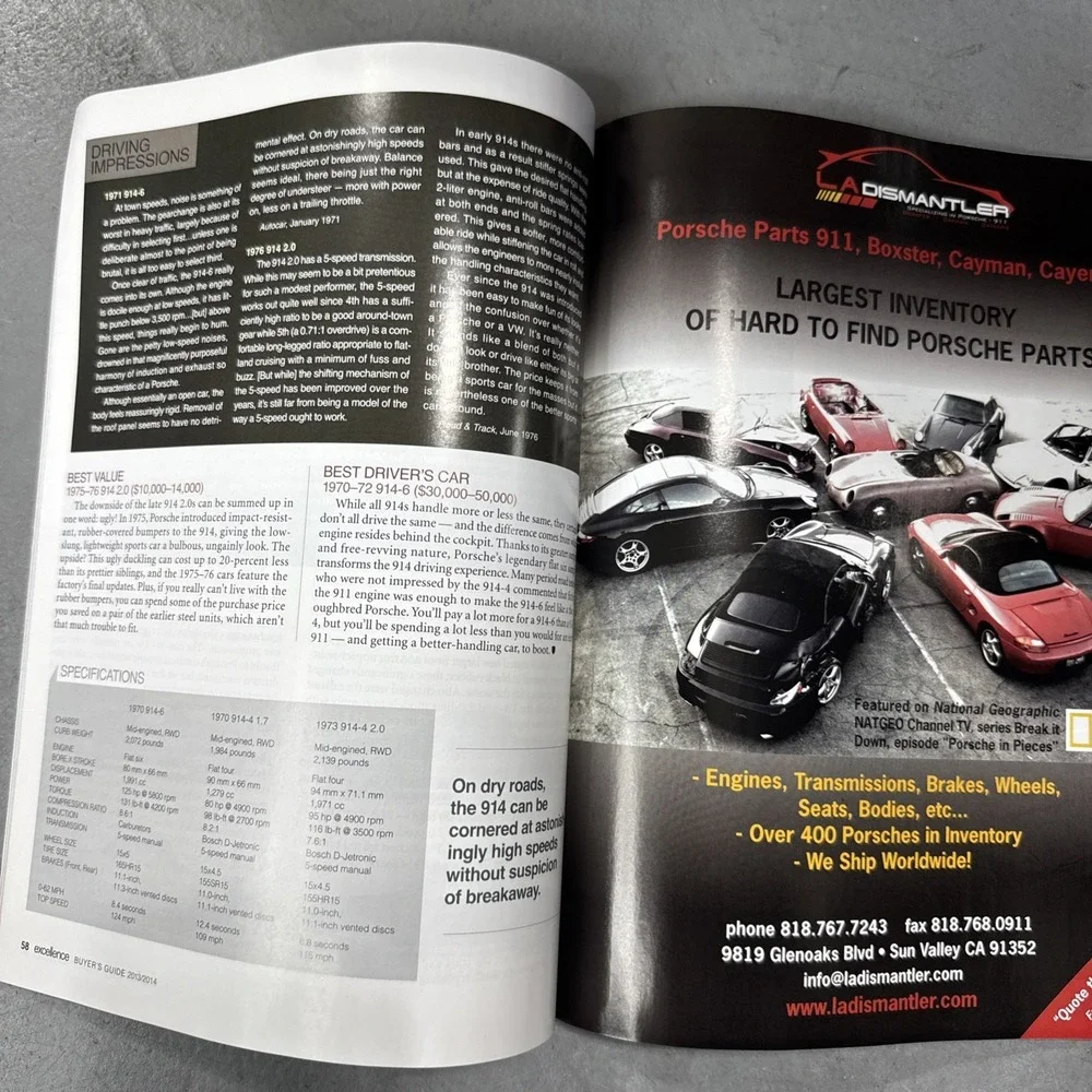 EXCELLENCE - PORSCHE 2013-2014 PORSCHE BUYERS GUIDE